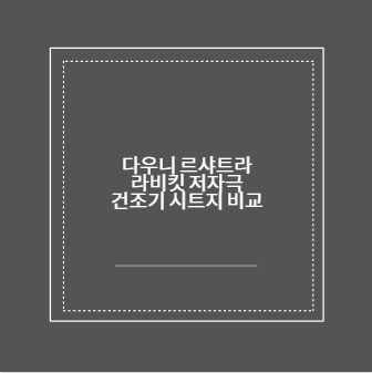 다우니 르샤트라 라비킷 저자극 건조기 시트지 비교