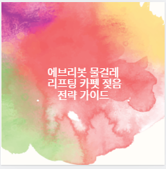 에브리봇 물걸레 리프팅 카펫 젖음 전략 가이드