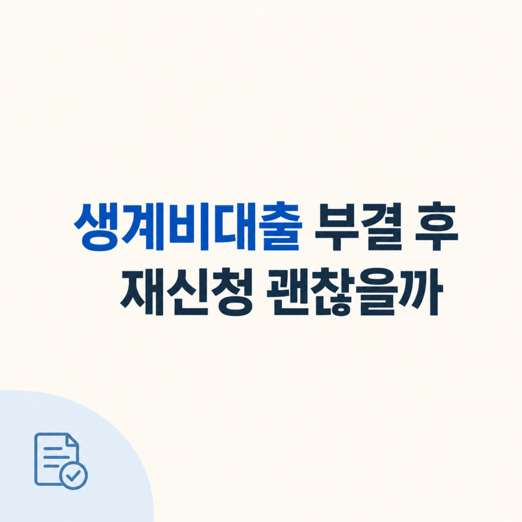 생계비대출 조건과 비용 비교 화면
